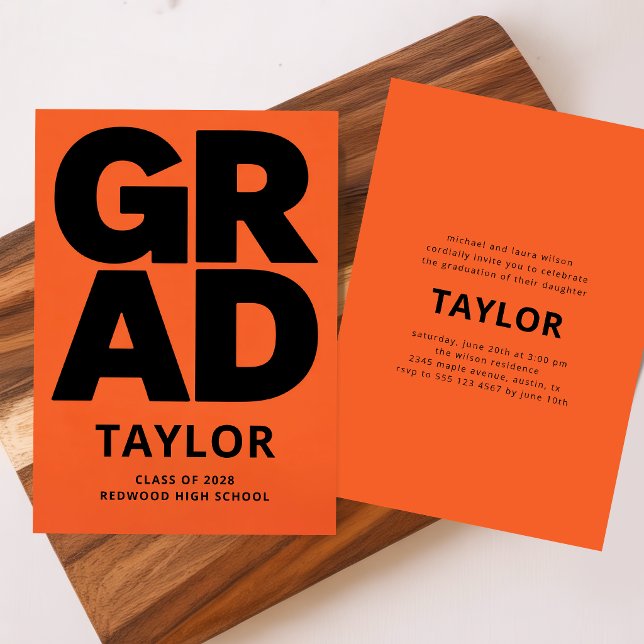 Invitación Moderna de Graduación | Fiesta de Gradu (Subido por el creador)
