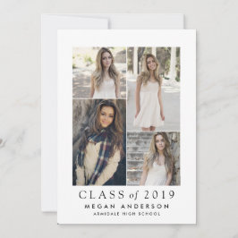 Invitación moderna de graduación fotográfica