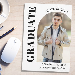 Invitación moderna de graduación fotográfica