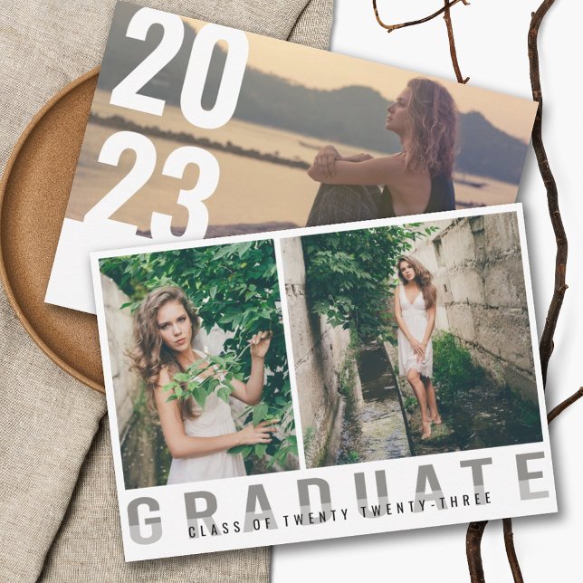 Invitación moderna de graduación fotográfica (Subido por el creador)