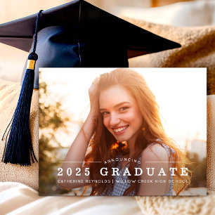 Invitación moderna de graduación fotográfica