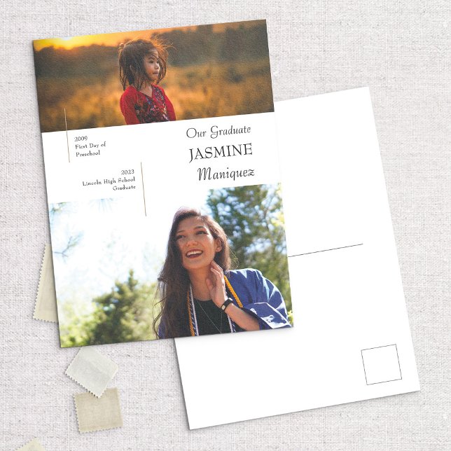 Invitación moderna de graduación fotográfica de en (Subido por el creador)