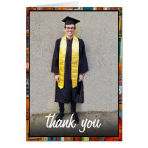 Invitación moderna de graduación fotográfica de pu