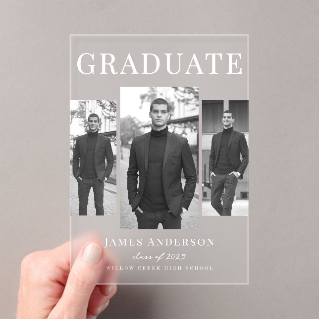 Invitación moderna de graduados de fotografía (Insitu (portátil))