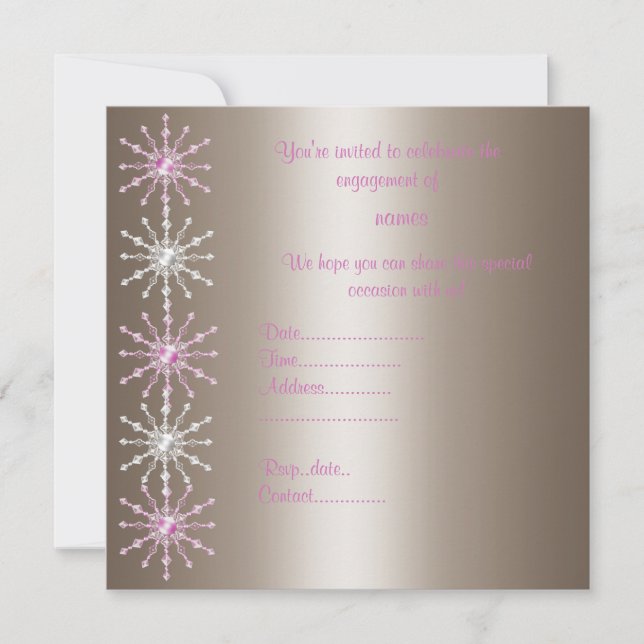 INVITACIÓN MODERNA DE INCORPORACIÓN DE CRISTAL DE  (Anverso)