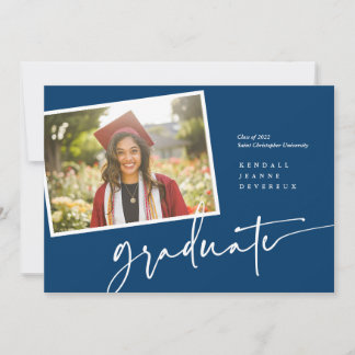 Invitación moderna de instantáneas para graduados