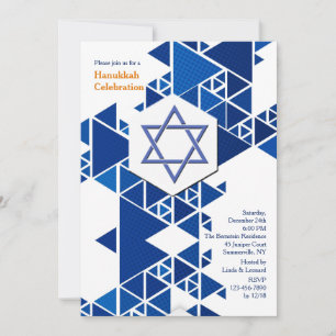 Invitación moderna de Jánuca