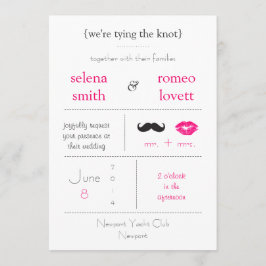 Invitación moderna de la boda