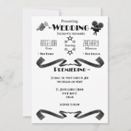 Invitación moderna de la boda de la piel de ante