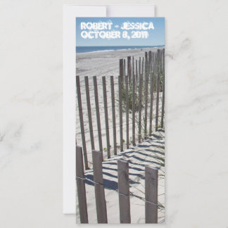 Invitación moderna de la boda de playa