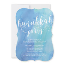 Invitación moderna de la celebración de Jánuca de