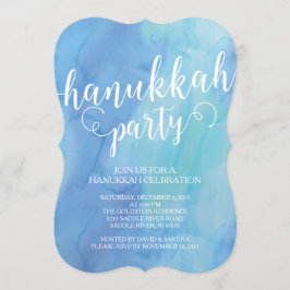 Invitación moderna de la celebración de Jánuca de