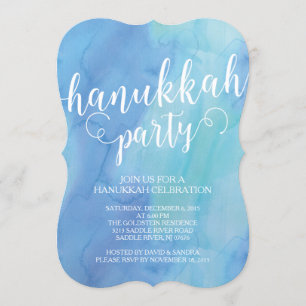 Invitación moderna de la celebración de Jánuca de