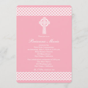 Invitación moderna de la comunión de la cruz