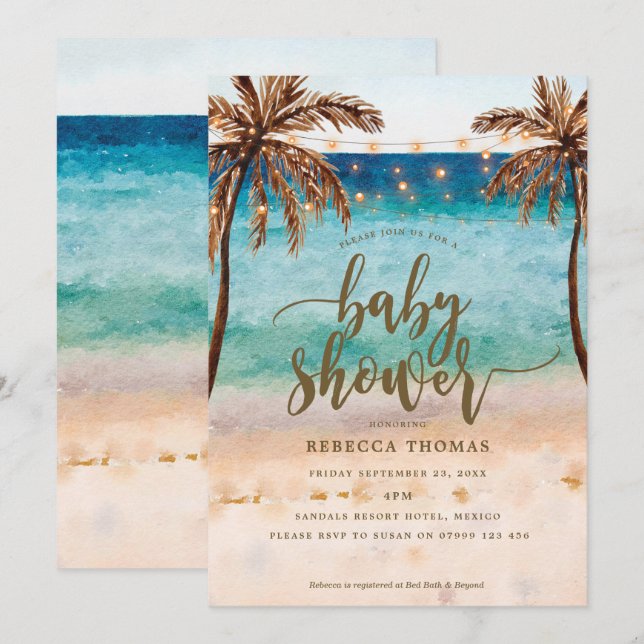 invitación moderna de la fiesta de bienvenida al (Anverso / Reverso)