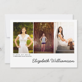 Invitación moderna de la fiesta de graduación de