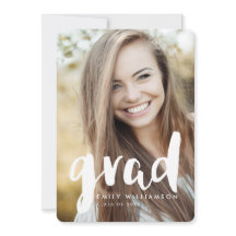 Invitación moderna de la fiesta de graduación de