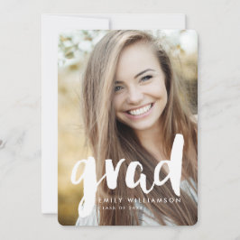 Invitación moderna de la fiesta de graduación de