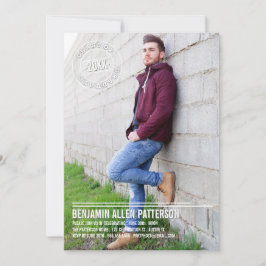 Invitación moderna de la fiesta de graduación de