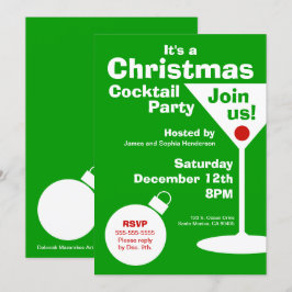 Invitación moderna de la fiesta de Navidad