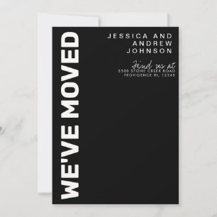 Invitación moderna de movimiento Minimalista blanc