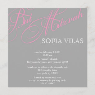 Invitación moderna de Mtizvah del palo