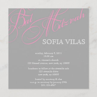 Invitación moderna de Mtizvah del palo