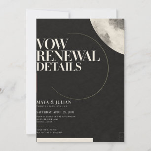 Invitación moderna de renovación de votos Sumi jap