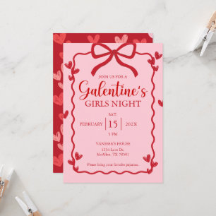 Invitación moderna del Día de la Cinta Roja de Gal