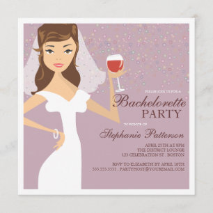 Invitación moderna del fiesta de Bachelorette del