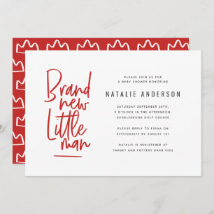 Invitación moderna del fiesta de ducha del bebé