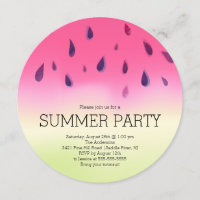 Invitación moderna del fiesta del Bbq del verano