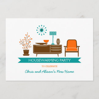 Invitación moderna del fiesta del estreno de una