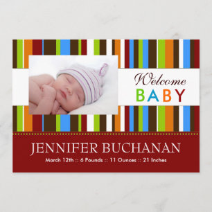 Invitación moderna del nacimiento