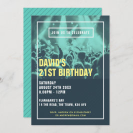 Invitación moderna del partido Duotone