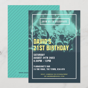 Invitación moderna del partido Duotone