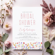 Moderna Ducha Bridal Boho Wildflower Elegante