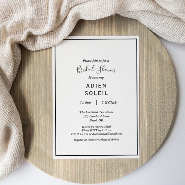 Invitación Moderna Ducha Bridal Elegante (Subido por el creador)