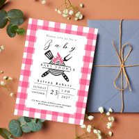 Moderna ducha de bebé para picnic BBQ PINK