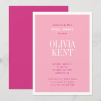 Moderna ducha de Boda de novia negrita rosa magent