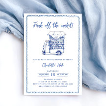 Moderna ducha de novia en el mercado