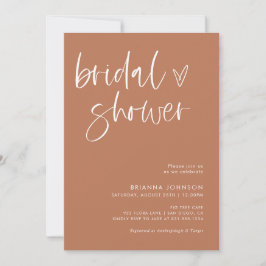 Invitación Moderna ducha de novia Minimalista | Boho Bridal I