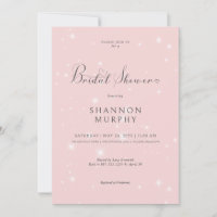 Moderna ducha de novias con espuma rosa mínima