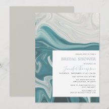 Moderna ducha marble azul y gris en la playa