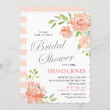 Moderna Ducha Marrón Peach Peony