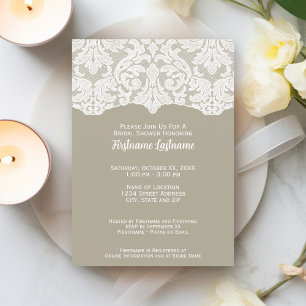 Invitación Moderna ducha nupcial o fiesta de compromiso