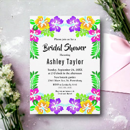 Invitación Moderna ducha tropical tropical tropical tropical 