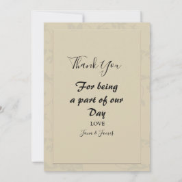 Invitación Moderna elegancia Romántica gracias