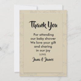 Invitación Moderna elegancia Romántica gracias