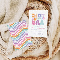 Moderna época de cumpleaños de colores pastel retr